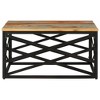 vidaXL Solid Reclaimed Wood Coffee Table with Steel Legs – Industrial Style – Handmade - 2 of 4