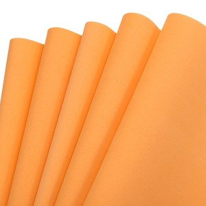 Unique Bargains EVA Flexible DIY Craft Embellishments Foam Sheets 5 Pcs 19.7" x 17.7" Orange - 1 of 4