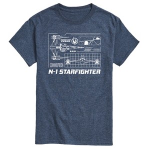 Men's - Star Wars - The Mandalorian N1 Starfighter Short Sleeve Graphic T-Shirt - 1 of 4