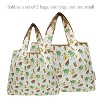 Wrapables Large & Small Foldable Nylon Reusable Shopping Bags (Set of 2), Fruits and Veggies - 3 of 4