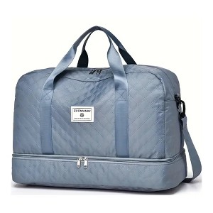 Travel Duffle Bag, Waterproof Weekender Carry On Tote Bags for Women, Sport Gym Bag for Men, Crossbody Bag, Overnight Luggage Bag with Trolley Sleeve - 1 of 4