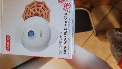 Dash Spiderweb Mini Waffle Maker - Shimmer White
