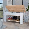 Vynxaria Daffodil Bench, Liftable Top And Lower Panel - 2 of 4