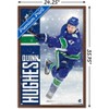 Trends International NHL Vancouver Canucks - Quinn Hughes 20 Framed Wall Poster Prints - 3 of 4
