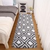 Modern Soft Fluffy Living Room Rugs with Geometric Pattern, Plush Non Slip Non Shedding Throw Carpet for Nursery Bedroom Payroom - 3 of 4