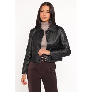 Hope Crop Faux Leather Jacket - 1 of 4