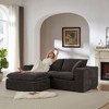 108'' Chenille Cloud Modular Sectional Sofas with High-Density Sponge Seat and Freely Combinable Design - 2 of 4
