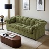 99.2" Chenille Modern Comfort Deep Seat Sofa, Upholstered Fluffy Cloud Sofa Suitable for living rooms - Leovsnove - 2 of 4