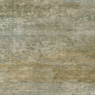 HomeRoots 8' X 10' Beige And Fern Green Abstract Washable Indoor Outdoor Area Rug
