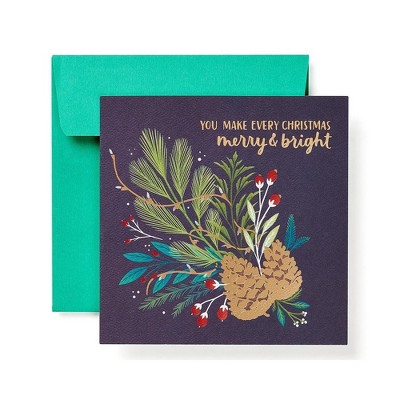 "You Make Every Christmas Merry And Bright" Christmas Vegetation Card