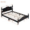 Platform Bed with Headboard and Wooden Slat Support, Vintage Frame Bed for Bedroom-Baofuwish - 4 of 4