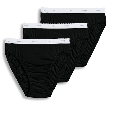 Jockey Women's Plus Size Elance Bikini - 3 Pack 9 Grey Heather/charcoal  Heather/black : Target