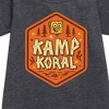 Girls' - SpongeBob SquarePants - Kamp Koral Kamp Koral Badge Graphic Short Sleeve Fleece Dress - 2 of 4