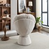 FURNIinspire Accent Chair Oversized Swivel Accent Chair 360 Swivel Barrel Chair Papasan Chair For Living Room Bedroom, Beige, 36.62"*24.80"*17.32" - 2 of 4