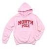 North Pole Varsity Arched Distressed - Women's Graphic Hoodie - 2 of 3