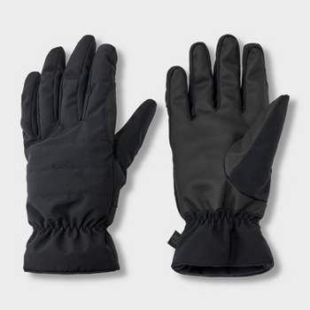 Men's Quilted Softshell Gloves - All In Motion™ Black