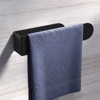 Itopfox 6 Piece Matte Black Bathroom Hardware Set Stainless Steel Towel Bar 14in Hand Towel Holder 8in Toilet Paper Holder 6in - 4 of 4