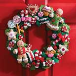 Bucilla Felt Wreath Applique Kit 15" Round-Cookies & Candy