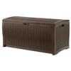 Suncast DBW7300 73 Gallon Resin Wicker Outdoor Patio Storage Deck Box - 2 of 4
