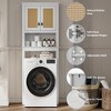 Over The Toilet Storage Cabinet, Over Toilet Bathroom Organizer with Adjustable Shelves, Freestanding Space Saving Toilet Rack For Bathroom - 4 of 4