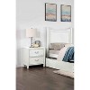 Sapphtopaz Modern Nightstand with 2 Dovetail Drawers Wood Night Stand with Chrome Hanging Pulls Simple Bedside Table for Bedroom, Living Room - 4 of 4