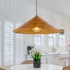 LLHZSY Industrial Farmhouse 1-Light Oversized Cone Pendant Kitchen Island Light - 24.8 in. - 2 of 4