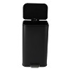 13.2 Gallon Stainless Steel Commercial Trash Can, Fingerprint-Proof  with Soft-Close Lid & Foot Pedal,for Home Office Restaurant - 2 of 4