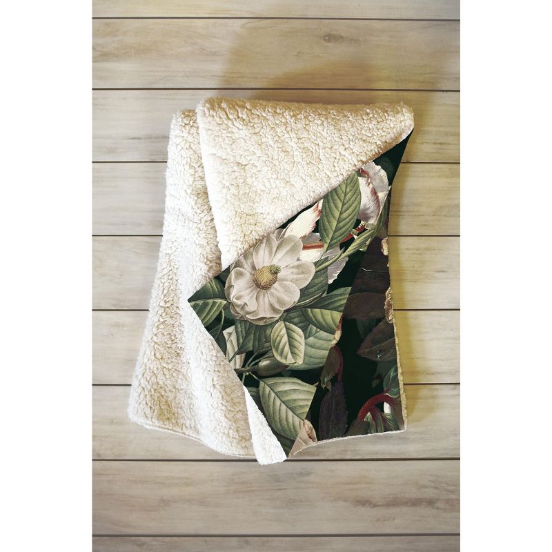 Burcu Korkmazyurek Dark Garden IX Fleece Throw Blanket - Deny Designs, 2 of 3