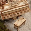 ROBOTIME 3D Wooden Puzzle Magic Piano Mechanical Music Box, Beige, 6.7"*5.5"*5" - 2 of 4