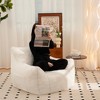 Gulches Faux Fur Bean Bag Chair for Adults, Pre-Filled High-Density Shredded Foam, Backrest Design for Reading Watching Movies - 3 of 4