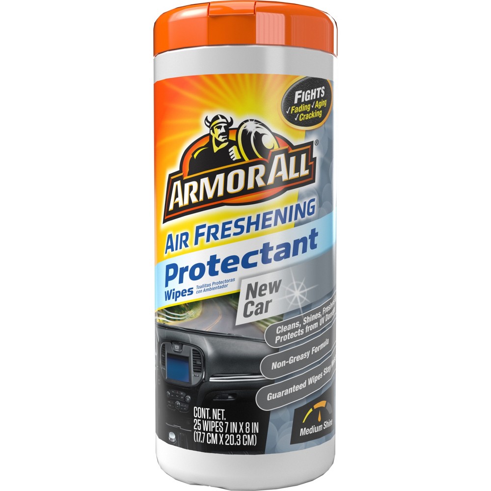 Armor All 25ct New Car Wipes Automotive Protector: Car Cleaning Supplies, Cleaner, Wipes, Removes Dirt & Soil