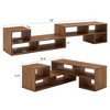Grungis 2 Pieces TV Stand for TVs Up to 80 Inch,Cube Console Table with Storage Bookcase Shelves for Living Room - 3 of 4