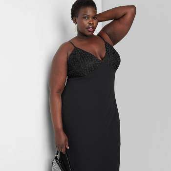 Women's Sleeveless Ruched Midi Dress - Wild Fable™ Black 4x : Target
