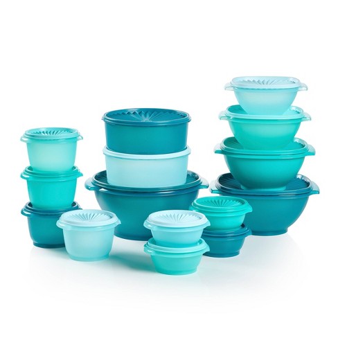 Tupperware Heritage Collection 8 Piece Food Storage Canister Set in Vintage  Colors - Dishwasher Safe & BPA Free - (4 Containers + 4 Lids)