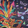Northlight Feathered Carnival Mask "Mardi Gras" Outdoor Flag - 40" x 28" - 4 of 4