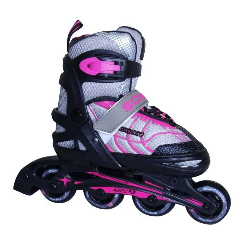 Schwinn Girls&#39; Adjustable Inline Skate (5-8) - Black/Pink, 1 of 6