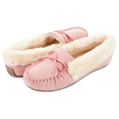 Floopi Women's Melani Moccasin Faux Suede Slippers