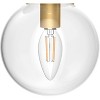 Runesay Black Gold Wall Sconce Indoor Industrial Globe Wall Light Fixture Clear Glass Globe Wall Lamp (Exclude Bulb) - 4 of 4