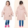 Catalonia Blanket Hoodie Sweatshirt for Kid, Fleece Snuggy Soft Wearable Blanket Pullover 4-12 Years Boy Girl Cozy Warm Gift - 2 of 4