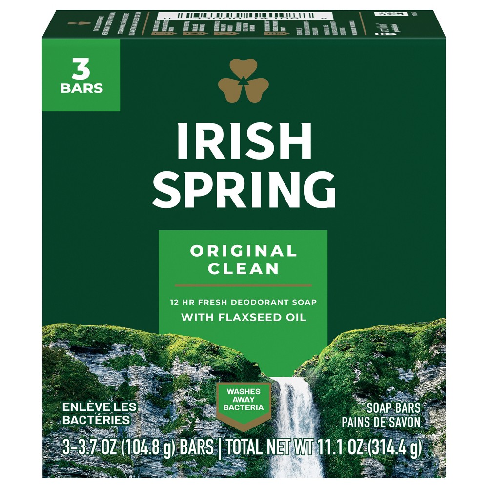 UPC 035000141088 product image for Irish Spring Bar Soap - Original Clean 3.7oz/3pk | upcitemdb.com