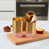 Unique Bargains Checkered Print Disposable Baking Cups Aluminum Foil 2.68"x1.57" 50 Pcs - 2 of 4