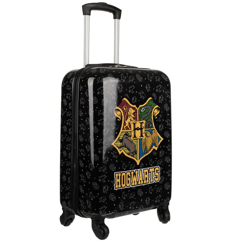 20" Harry Potter ABS Carry-on Luggage with PC Film, Black Crest OSFA, 3 of 7