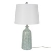24" Green Ceramic Textured Beaded Table Lamp - Nourison - 2 of 4