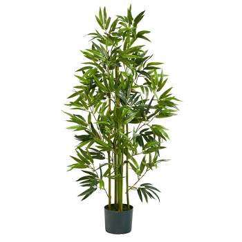 Nearly Natural 4-ft Bamboo Artificial Tree