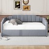 Streamdale Upholstered Daybed with Underneath Storage,Full Size, Gray - 3 of 4