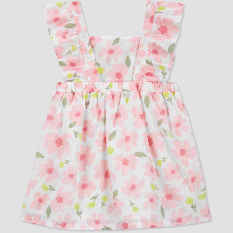 Carter&#39;s Just One You&#174; Baby Girls&#39; Floral Ruffle Dress - Ivory/Pink, 3 of 8