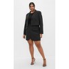 Women's Plus Size Payton Pinstripe Jacket - black | CITY CHIC - 2 of 4