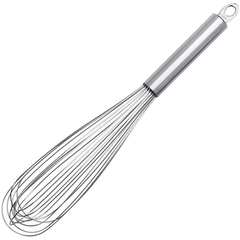 Cuisipro Solid Handle 10 Inch Egg Whisk, Stainless Steel, 1 of 2
