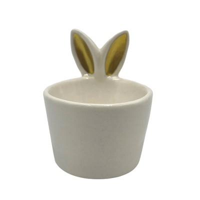 Transpac Ceramic Easter Bunny Egg Holder Home Decorations Easter