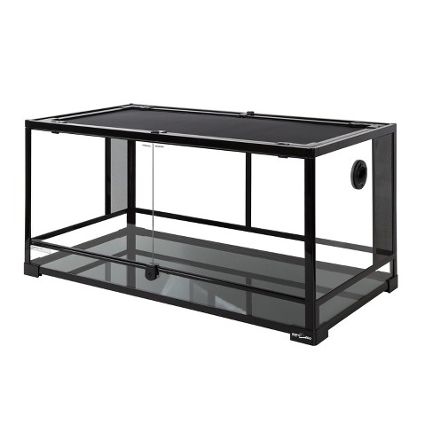 REPTI ZOO 40 Gallon Reptile Glass Terrarium, Double Hinge Door with Screen  Ventilation Reptile Terrarium 36 x 18 x 18